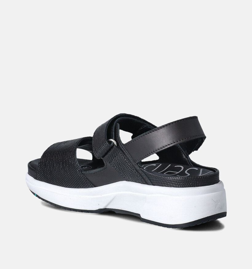 Xsensible Aruba Sandales plates en Noir pour femmes (356345)