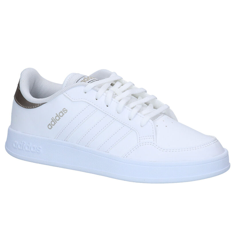 adidas Breaknet Witte Sneakers in kunstleer (290843)