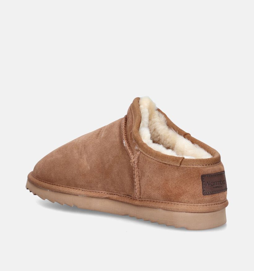 Warmbat Conner Pantoufles montantes en Cognac pour hommes (346348)