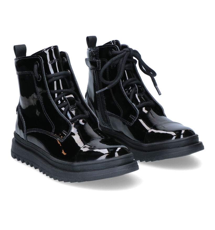 Geox Gillyjaw Bottines en Noir en simili cuir (317650)