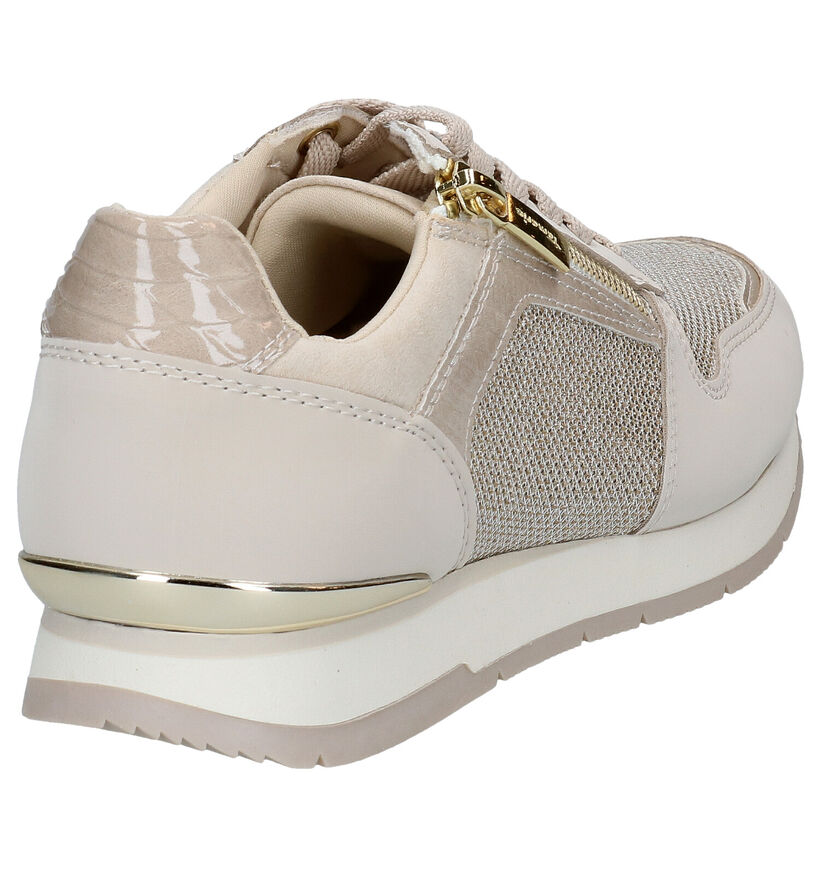 Tamaris Chaussures à lacets en Beige clair en simili cuir (286291)