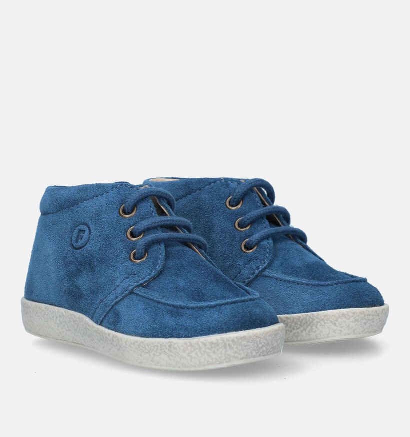 Falcotto Ostrit Suede Groene Babyschoentjes voor jongens (339416)