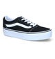 Vans Ward Platform Zwarte Skate Sneakers in stof (317792)