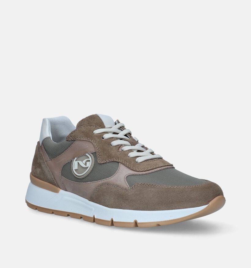 NeroGiardini Chaussures à lacets en Beige foncé pour hommes (341719)