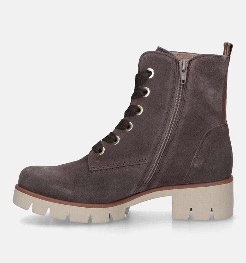 Gabor Best Fitting Bottines en Vert kaki pour femmes (328197) - pour semelles orthopédiques