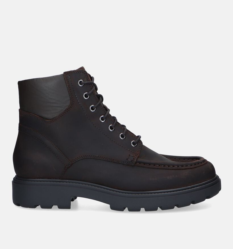 Geox Spherica Bruine Veterboots voor heren (329741) - geschikt voor steunzolen