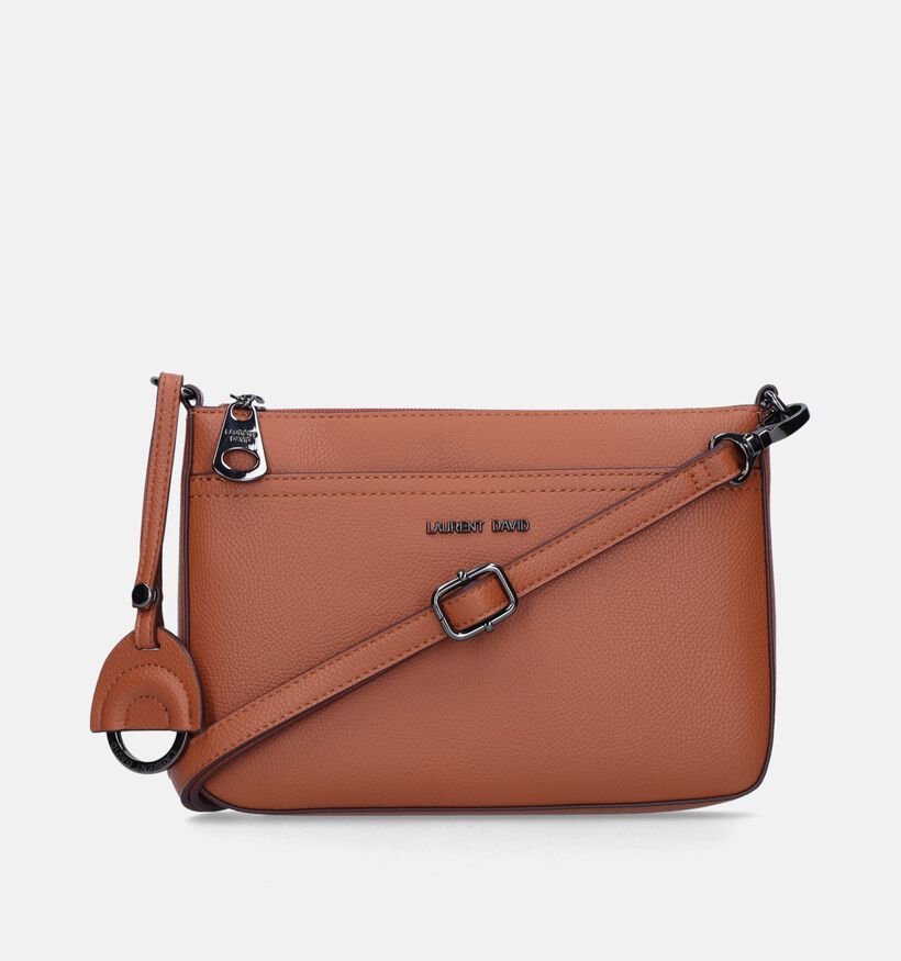 Laurent David Nos 006 Sac porté croisé en Cognac pour femmes (337079)
