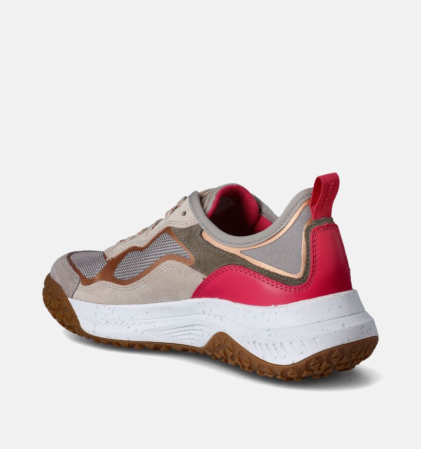 Geox Oliviera Grip Grijze Sneakers voor dames (351675) - geschikt voor steunzolen