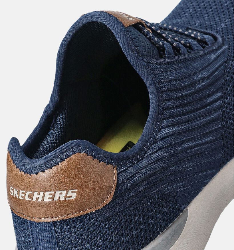 Skechers Lattimore Coringa Blauwe Sneakers voor heren (351872) - geschikt voor steunzolen