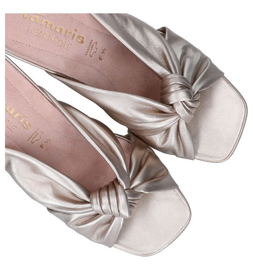 Tamaris Heart & Sole Mules en Or pour femmes (289417)