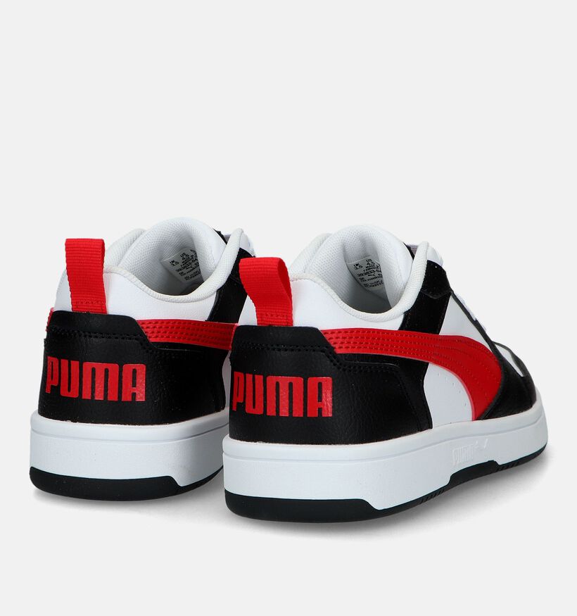 Puma Rebound v6 Zwarte Sneakers voor jongens, meisjes (342863)