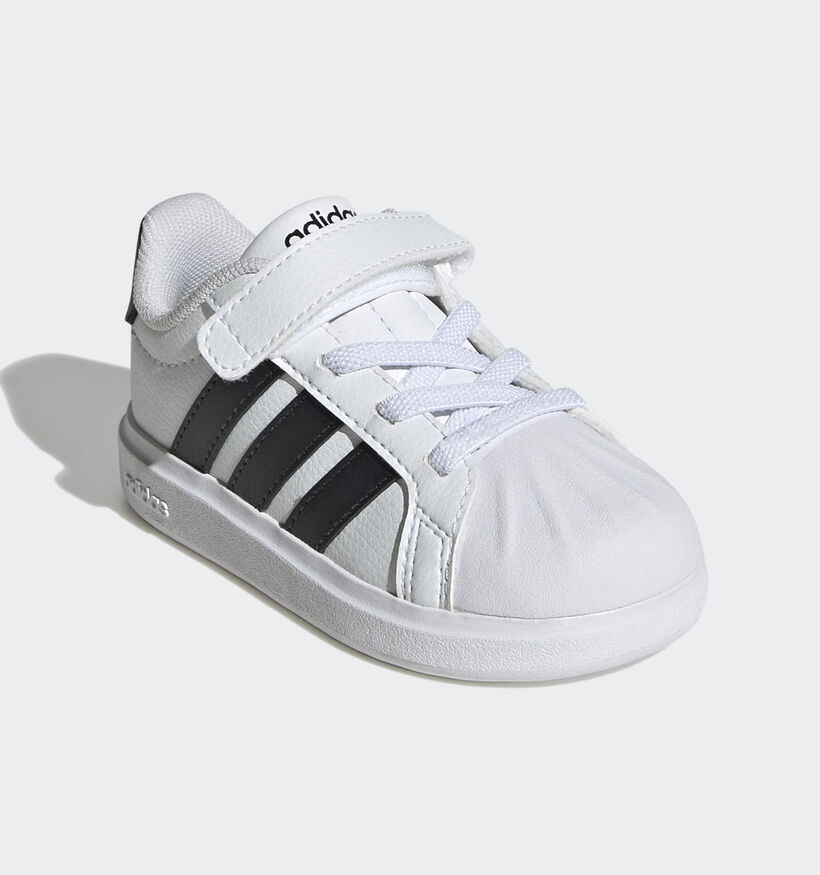 adidas Streettalk EL I Baskets basses en Blanc pour gar&ccedil;ons (372789)