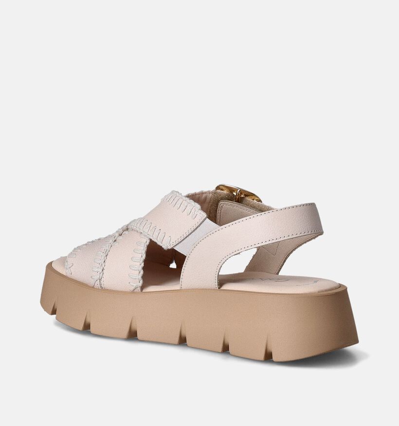 Gabor Best Fitting Sandales avec talon compensé en Beige pour femmes (362394)