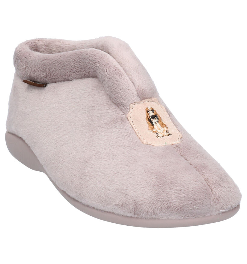 Hush Puppies Olifan Roze Pantoffels in stof (262298)