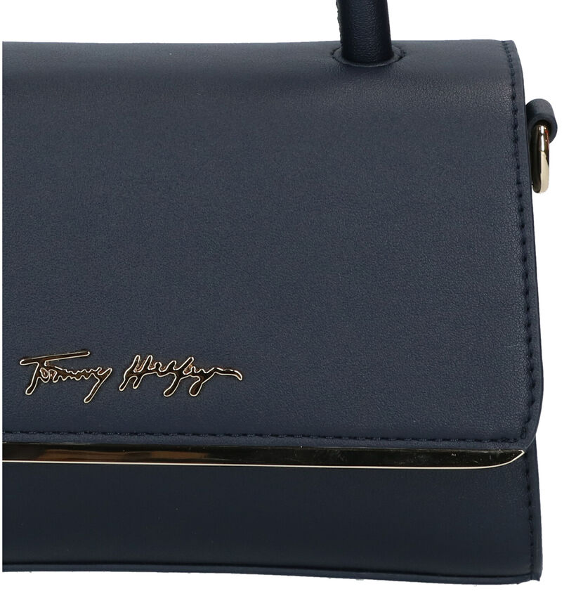 Tommy Hilfiger Bar Bag Strap Sac à main en Bleu en simili cuir (293353)