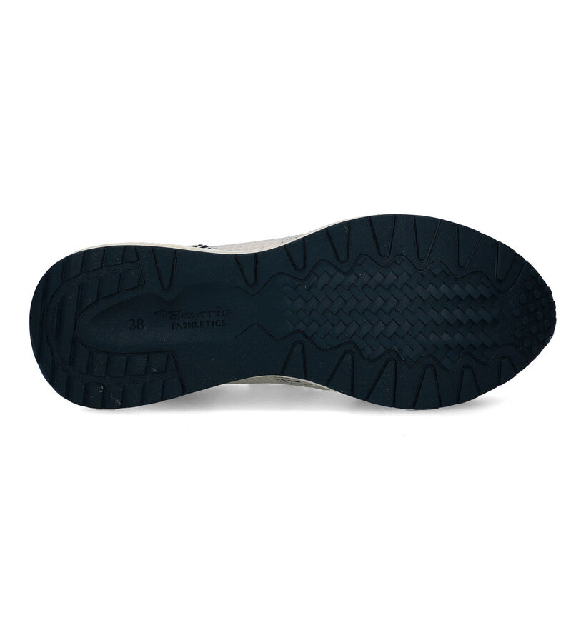 Tamaris Baskets casual en Écru pour femmes (320530) - pour semelles orthopédiques