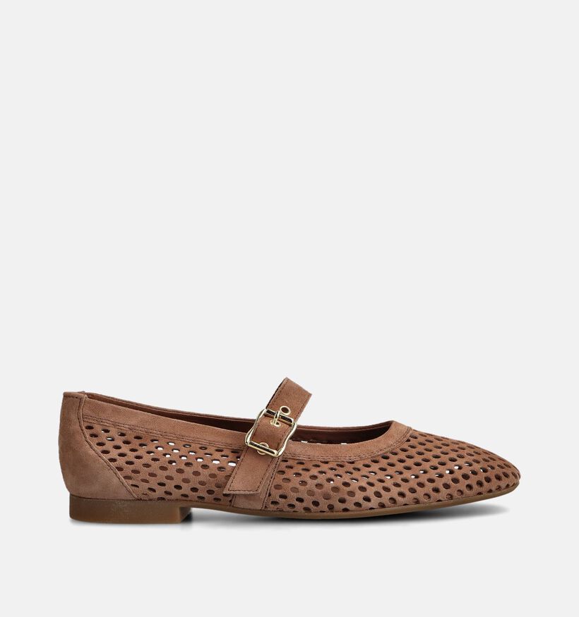 Paul Green Cognac Ballerina's met Bandje voor dames (374117)