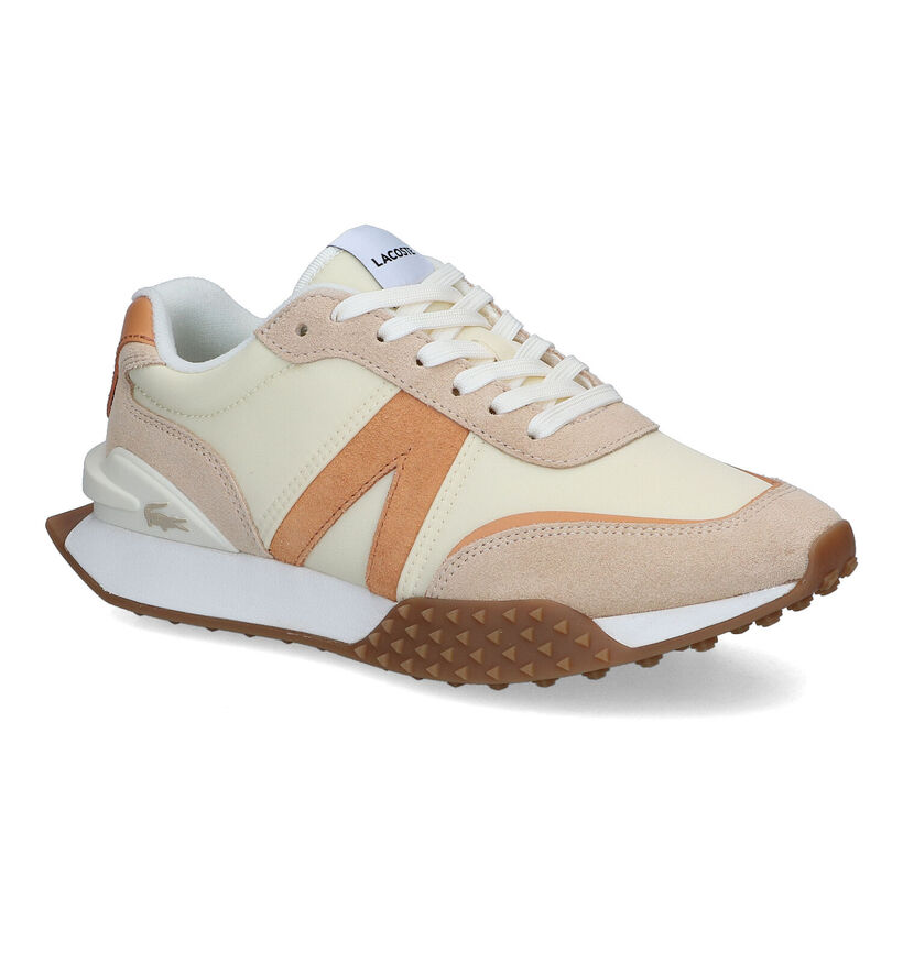 Lacoste Spin De Luxe Baskets en Beige en textile (313496)