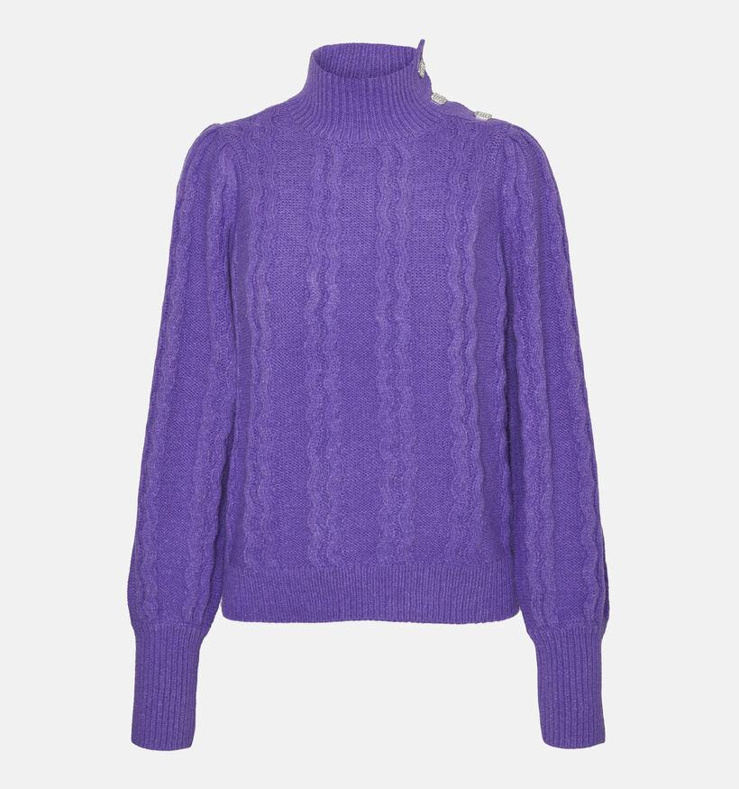 Vero Moda Newelke Paarse Trui met knopen voor dames (330893)