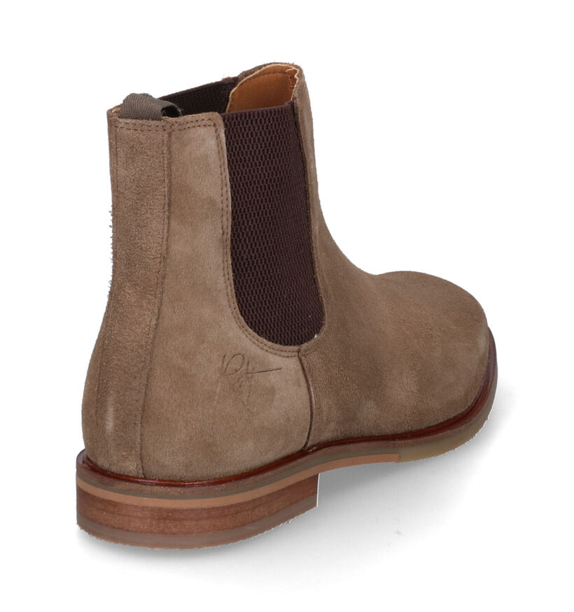 Bullboxer Bottines Chelsea en Brun foncé pour hommes (312624) - pour semelles orthopédiques