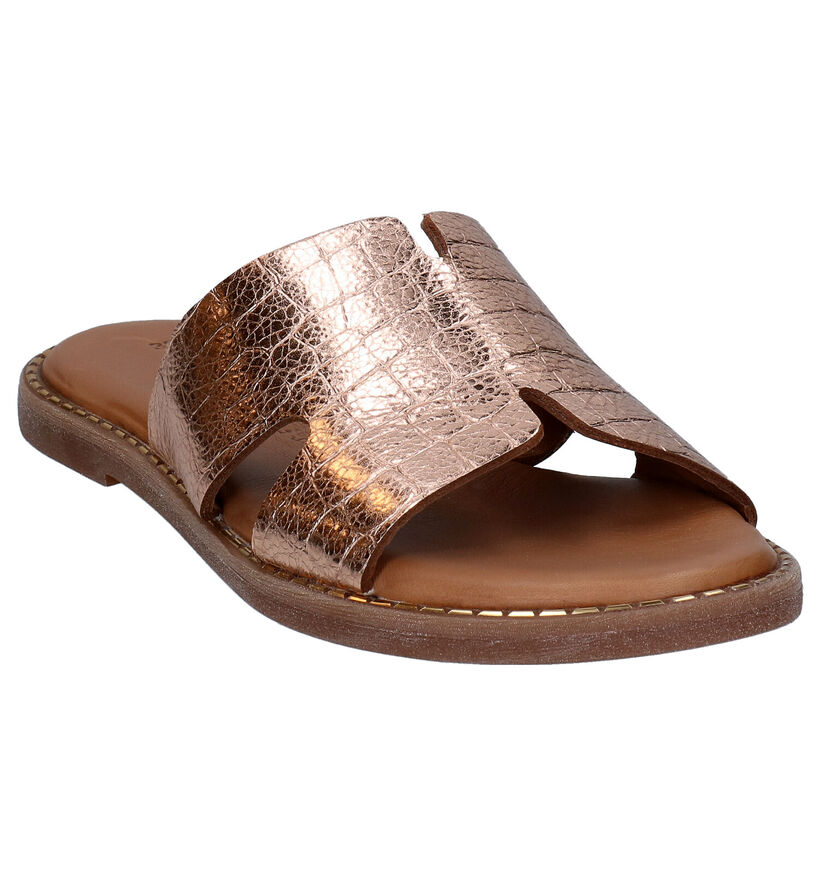 Tamaris Touch it Mules en Cognac en cuir (289392)