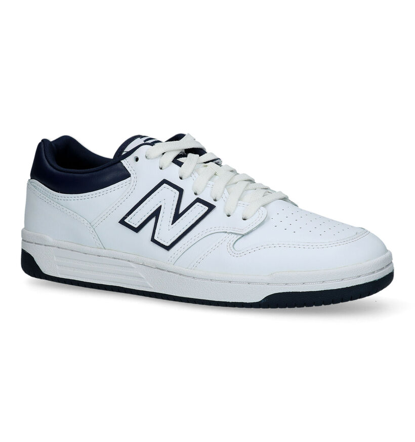 New Balance BB 480 Baskets en Blanc pour hommes (327254) - pour semelles orthopédiques