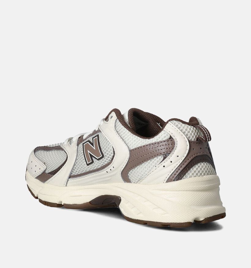 New Balance 530 Baskets en Ecru/Marron pour femmes (358209) - pour semelles orthopédiques