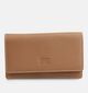 Crinkles Porte-monnaie zipp&eacute; en Marron pour femmes (381722)