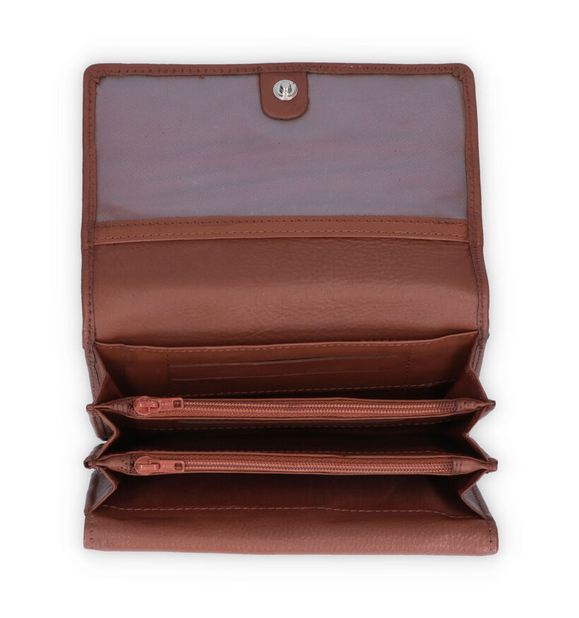 Euro-Leather Zwarte Portemonnee voor dames (365193)