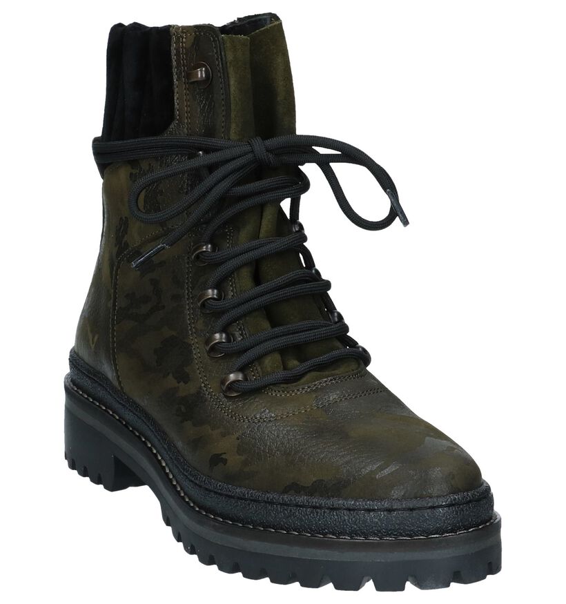 Tommy Hilfiger Bottines en Vert foncé en cuir (225494)