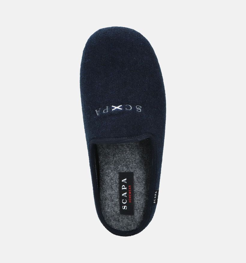Scapa Donkerblauwe Pantoffels voor heren (364110)
