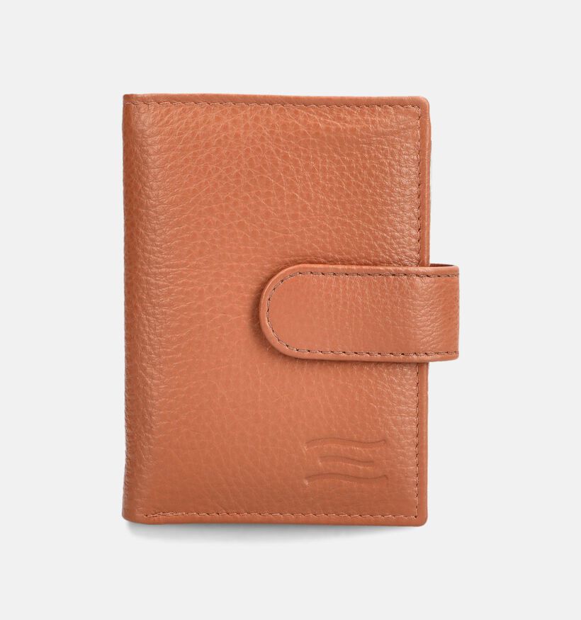 Crinkles Cognac Kaartenhouder voor dames (375957)