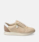 Mephisto Leenie Beige Rits-Veterschoenen voor dames (369962) - geschikt voor steunzolen