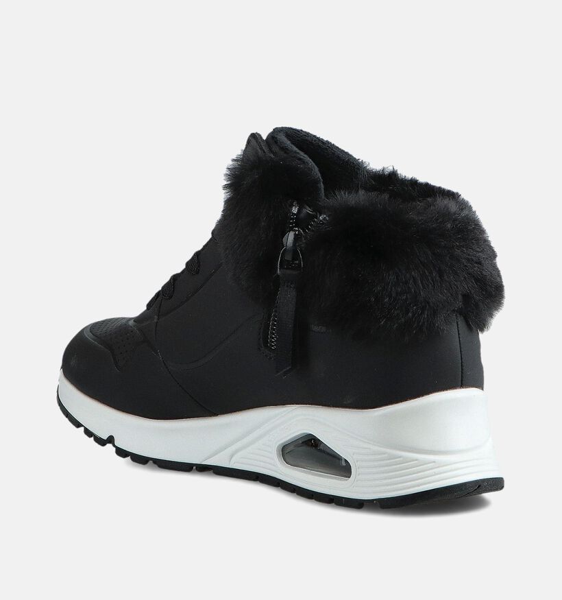 Skechers Uno Gen1 Zwarte Hoge Sneakers voor jongens, meisjes (361097) - geschikt voor steunzolen