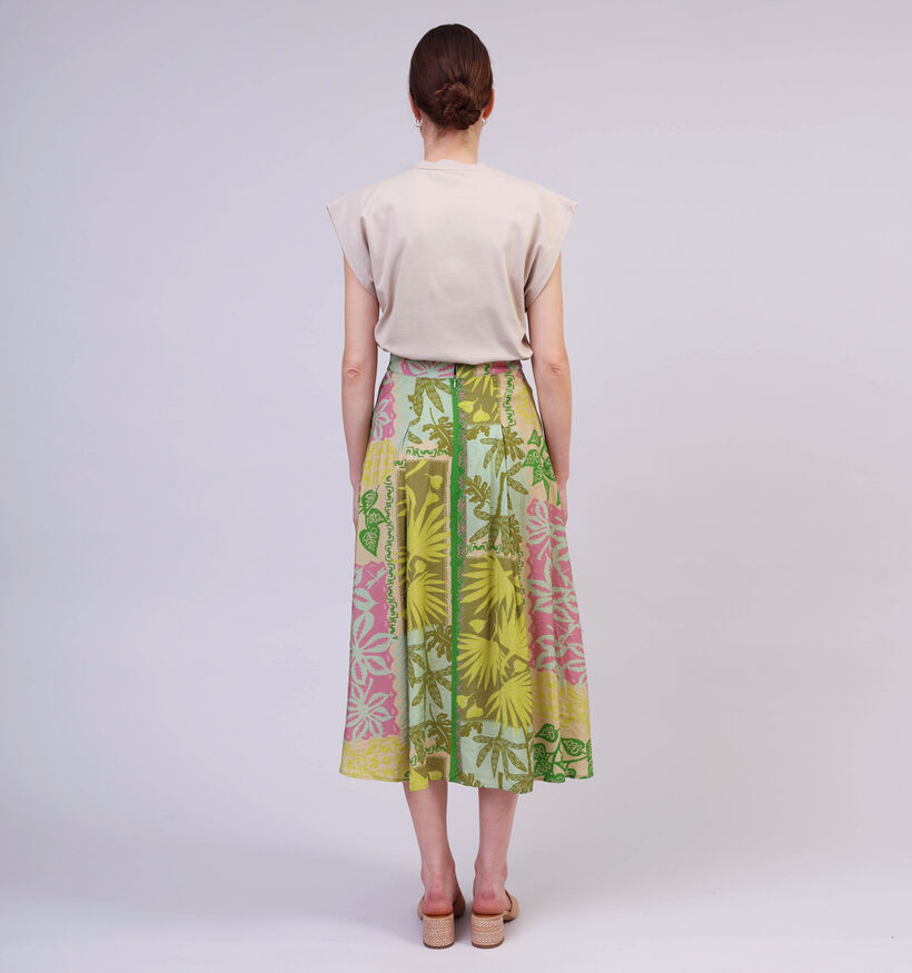 Orfeo Anthea Groene Midi Rok voor dames (359269)