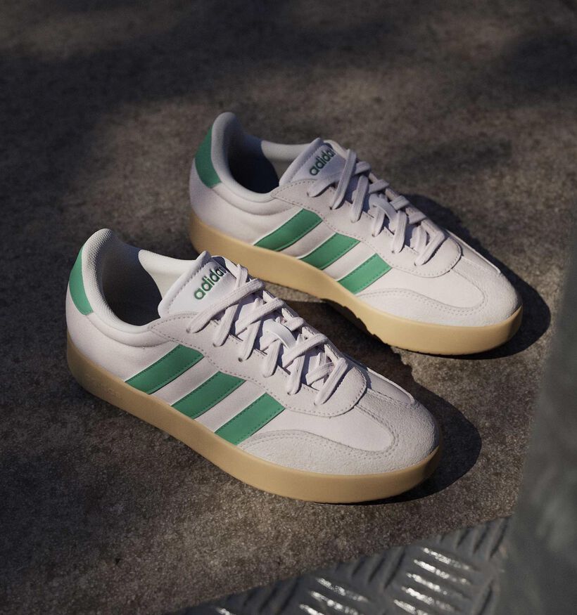 adidas Barreda Lichtroze/Groene Sneakers voor dames (372849)