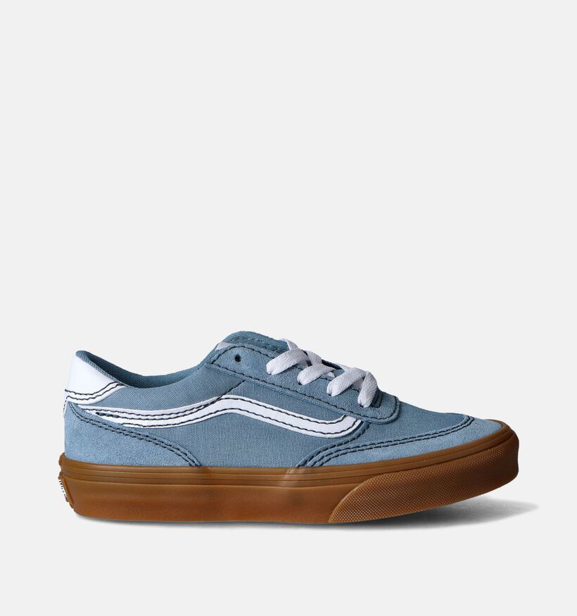 Vans Brooklyn Baskets de skate en Bleu pour filles, garçons (351455)