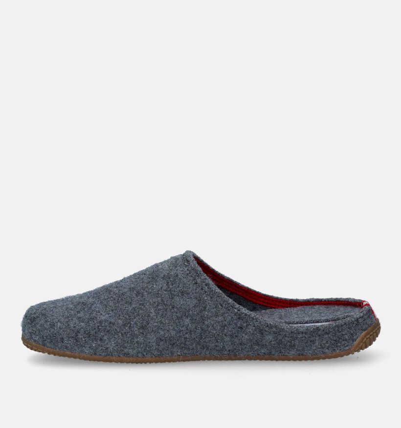 Living Kitzbühel Pantoufles ouvertes en Gris pour hommes (332474) - pour semelles orthopédiques