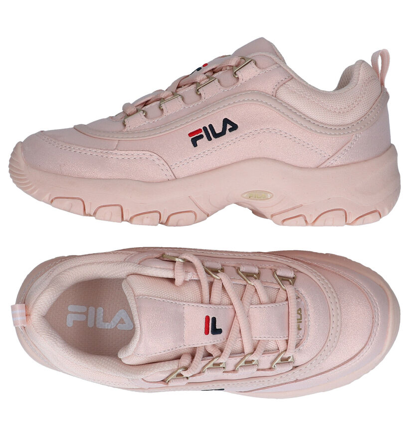 Fila Strada Low JR Witte Sneakers in kunstleer (285477)