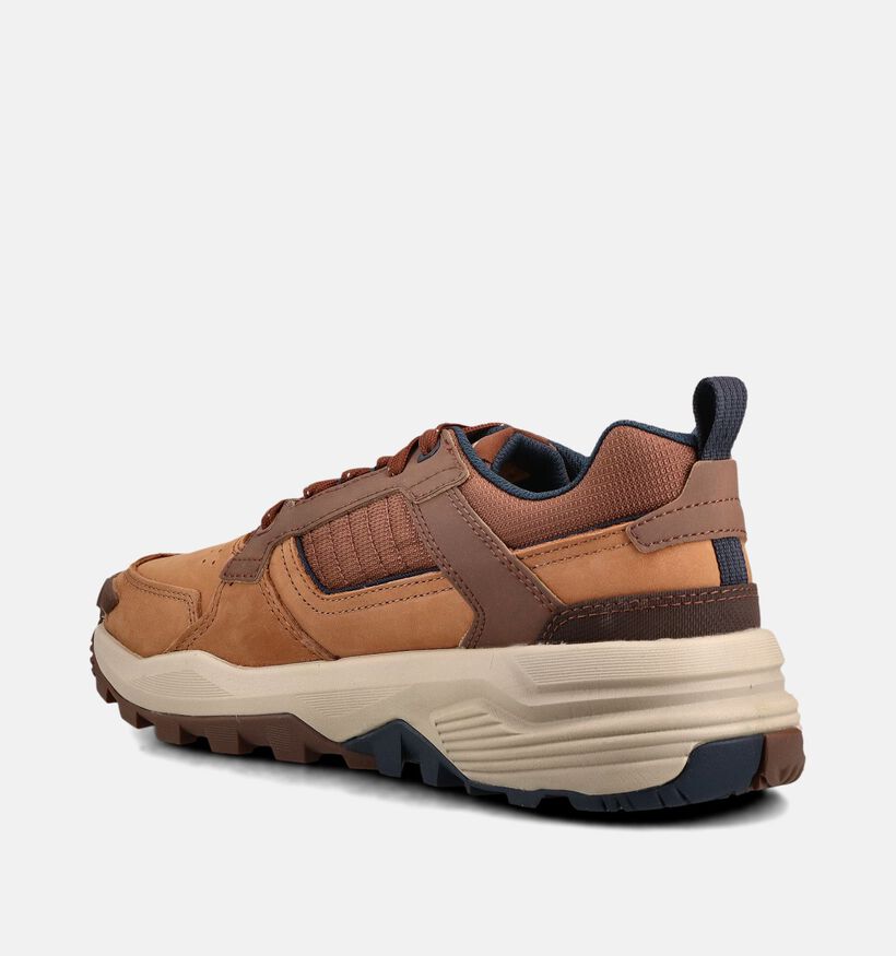 Caterpillar Grapple Leather Baskets basses en Cognac pour hommes (370027) - pour semelles orthop&eacute;diques