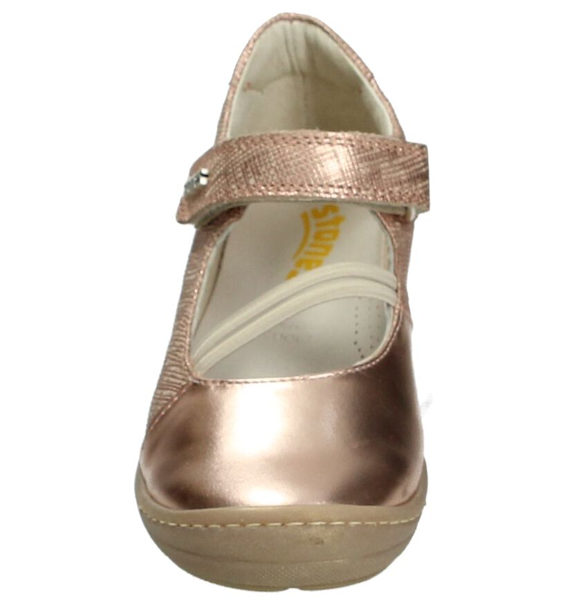 STONES and BONES Ballerines en Or rose en cuir (171340)