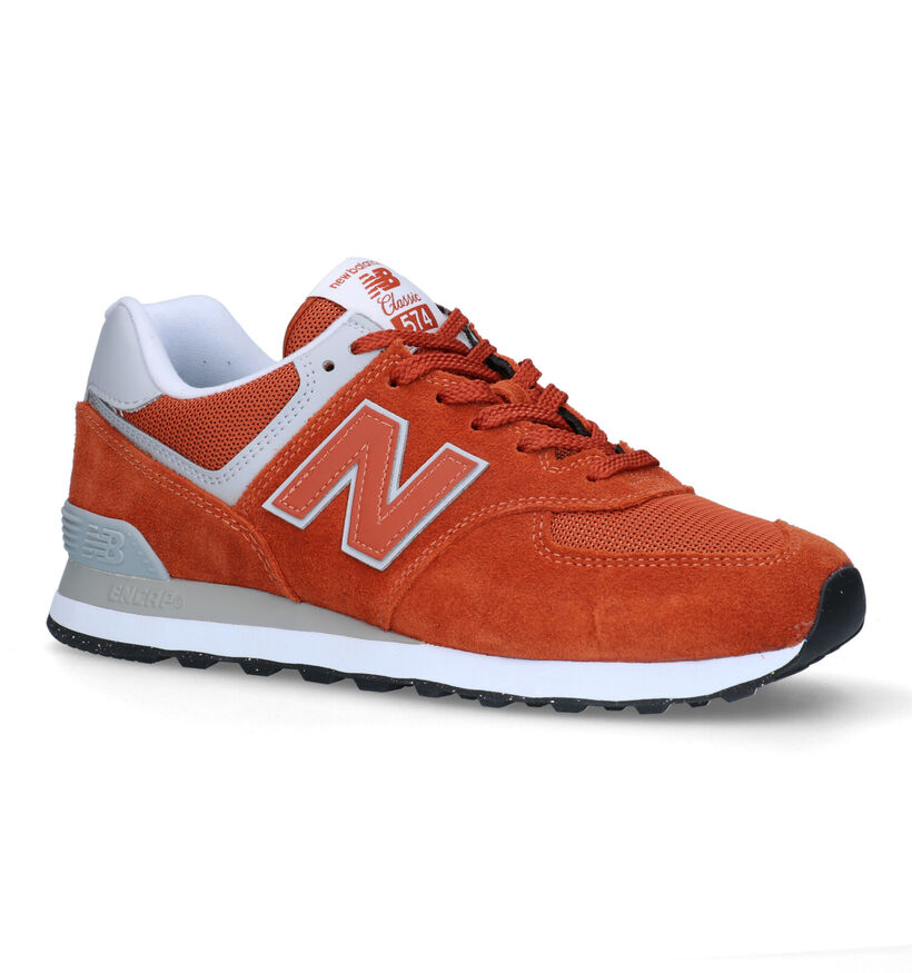 New Balance U574 Oranje Sneakers voor heren (312070) - geschikt voor steunzolen