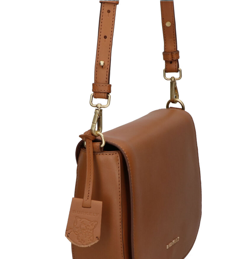 Burkely Parisian Paige Cognac Crossbody Tas in leer (309203)