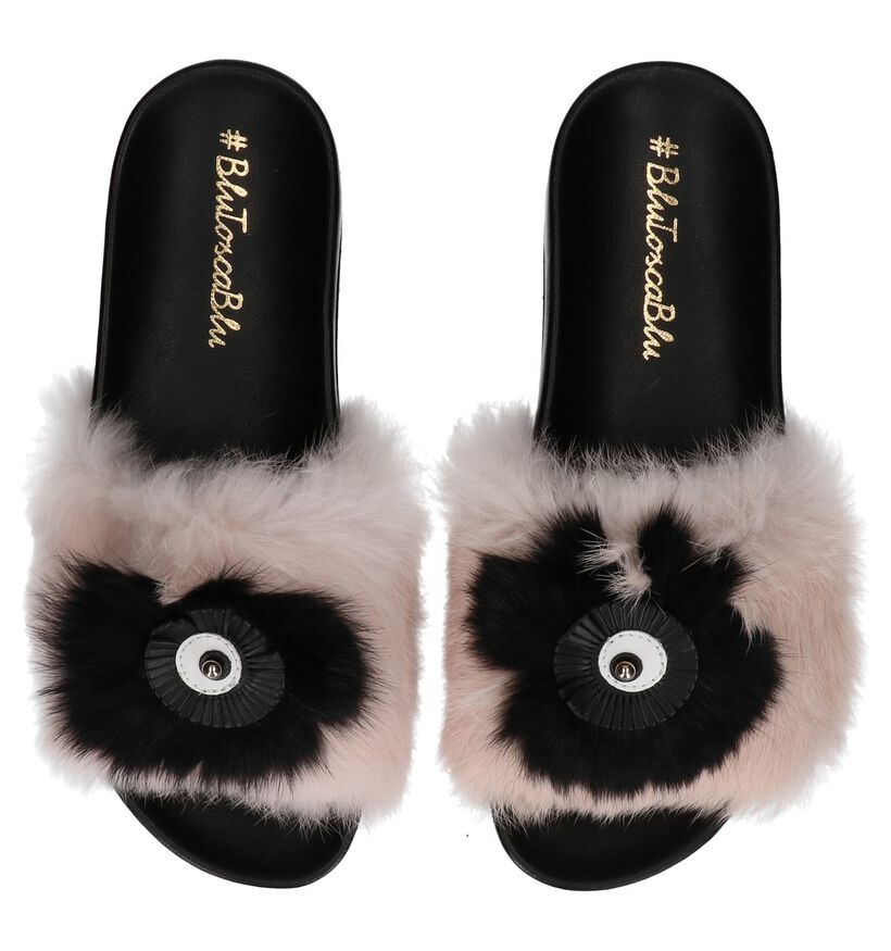 Roze Badslippers Tosca Blu in stof (222389)