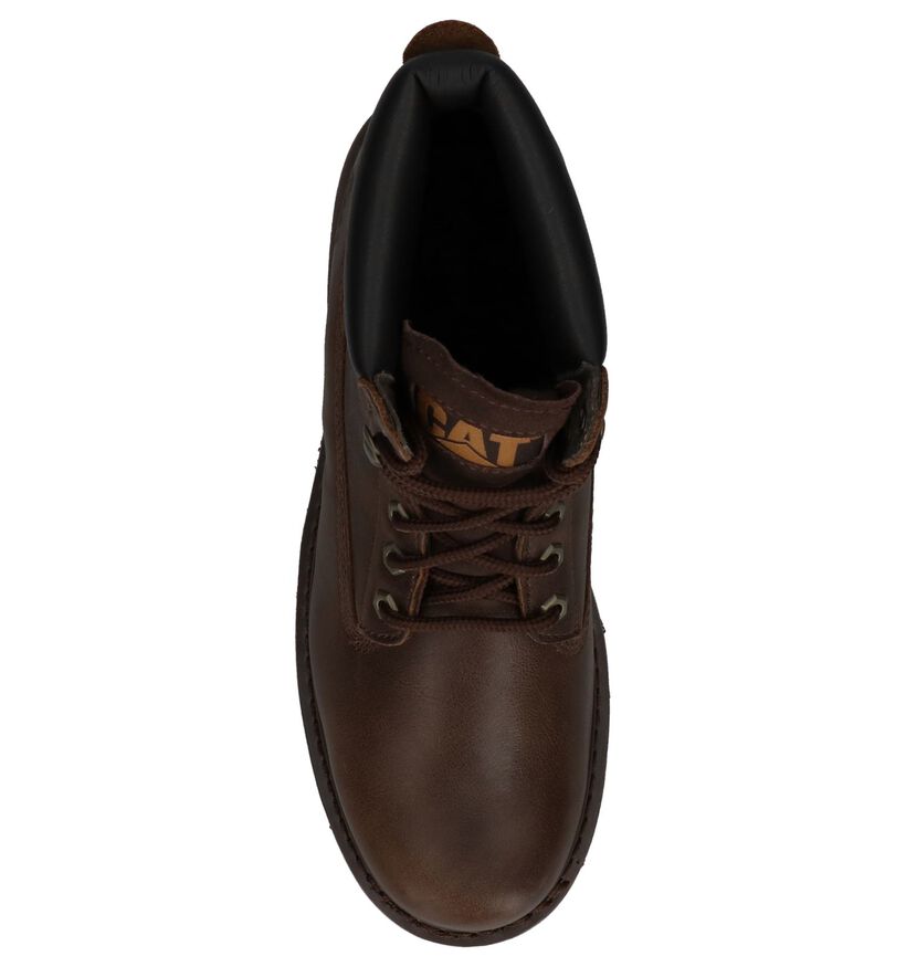 Caterpillar Bottines en Marron en cuir (256931)