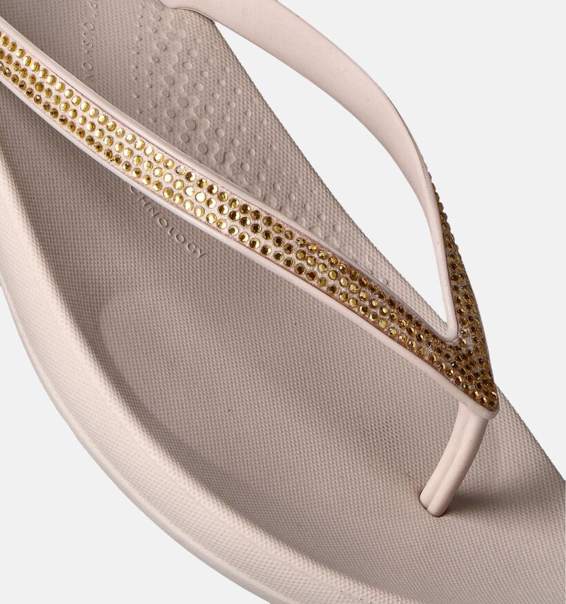 FitFlop Iqushion Sparkle Beige Teenslippers voor dames (353677)