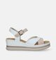 Rieker Witte Sandalen met sleehak voor dames (339138)