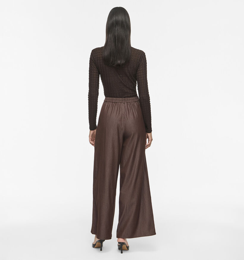 Vila Ofala Donkerbruine Geklede Broek voor dames (378499)