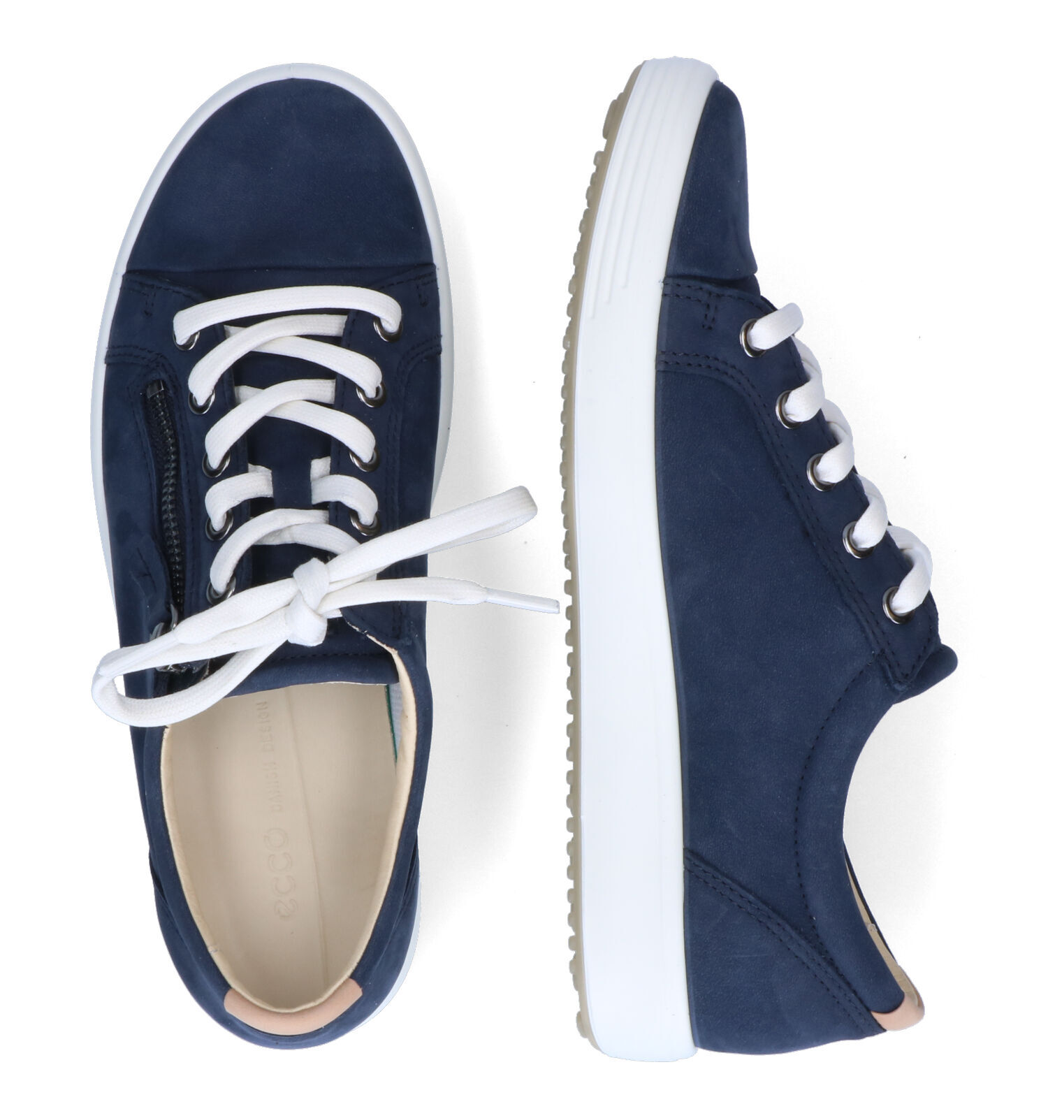 ECCO Soft 7 Blauwe Sneakers Dames Sneakers Online op TORFS.BE