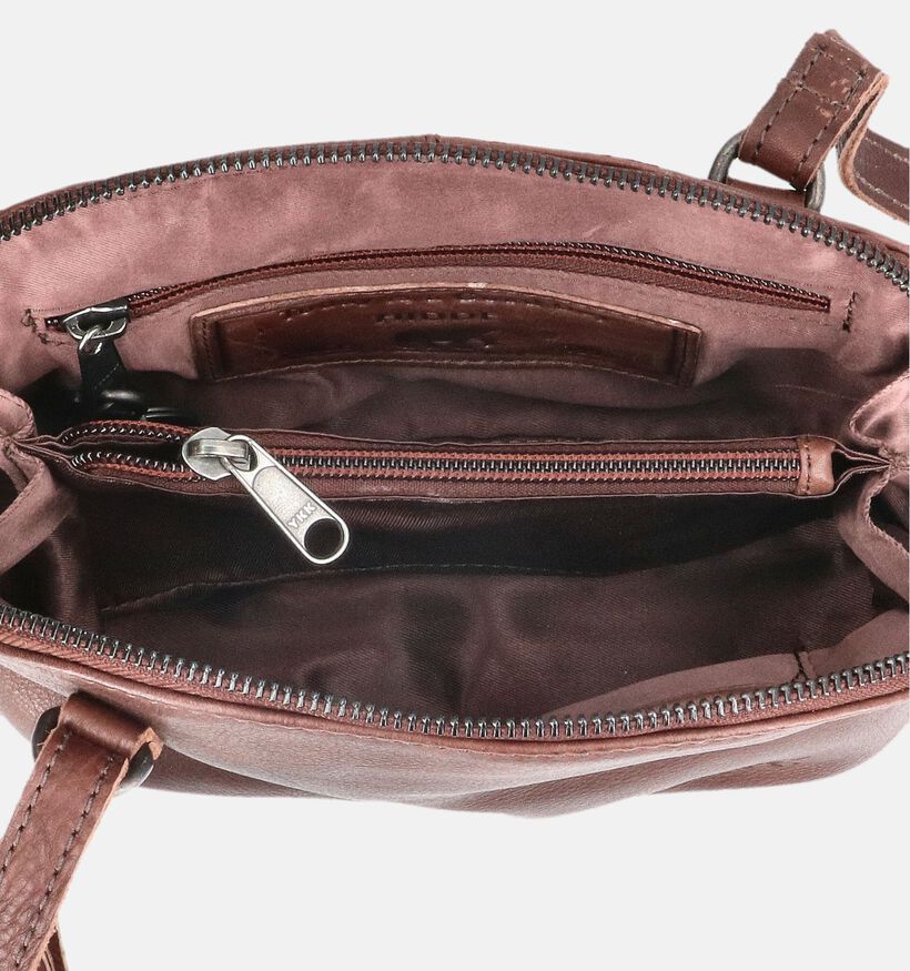 Bear Design Sac port&eacute; crois&eacute; en Brun fonc&eacute; pour femmes (382133)